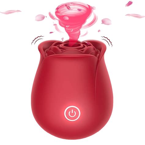 Clitoris Clit Stimulation Silicone Adult Sex Shop Sexy Rose Flower Shape Sucking Vibration Toy