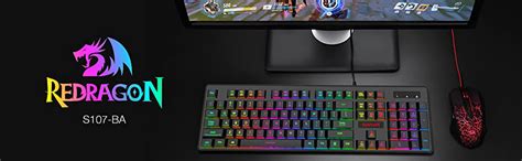 Redragon S107 Gaming Keyboard And Mouse Combo W Mousepad Micro Center