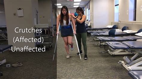 Gait Patterns With Crutches Youtube