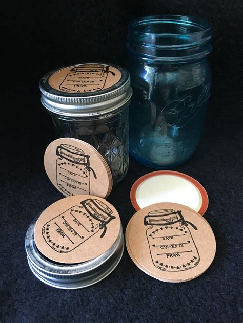 Mason Jar Stickers Canning Jar Labels Preserving Etsy