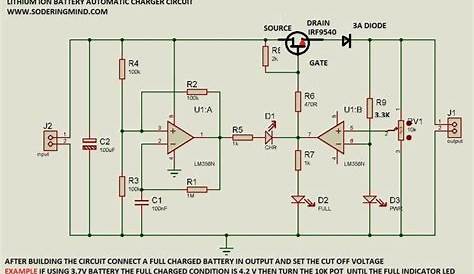 DIY Lithium Battery Charger Circuit - Soldering Mind