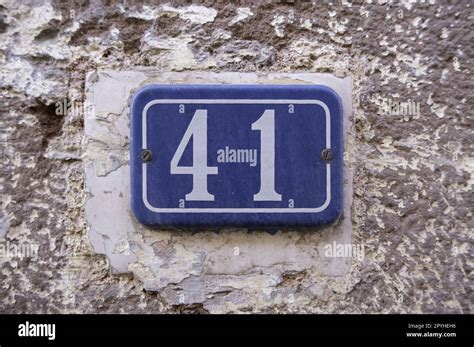 Number Forty One Stock Photo Alamy