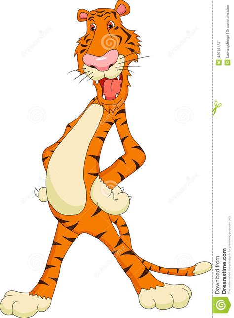 Cute Tiger Cartoon Stock Vector Image 43914457