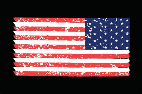 Grunge Usa Flagvintage American Flagvector 12615890 Vector Art At