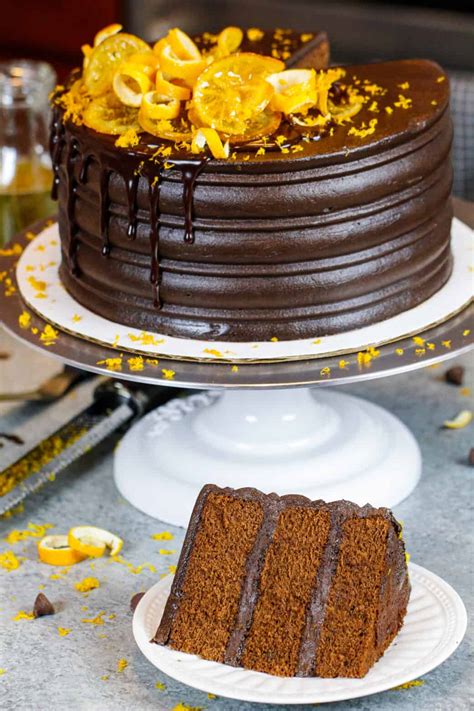 Chocolate Orange Cake Tender Cake Layers W Decadent Frosting