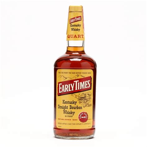 Early Times Bourbon Whisky Lot 4057 Rare Spiritsapr 30 2021 1200pm