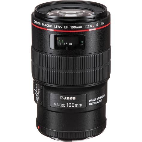 Canon Ef 100mm F28l Macro Is Usm Lens 3554b002 Bandh Photo Video