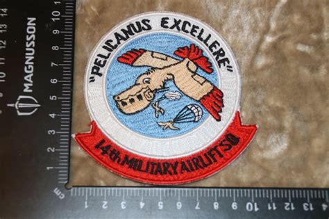 Usaf United States Air Force Squadron Badge Patch 14th Military Airlift