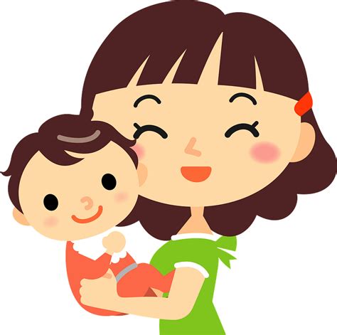 Mother Baby Clipart Dibujos Animados Descargar Gratis Creazilla