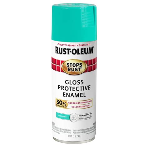 Rust Oleum Stops Rust Advanced Gloss Deep Mint Protective Enamel Spray