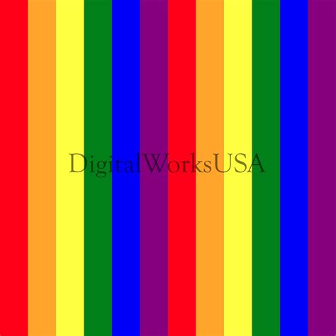 Rainbow Stripe Pattern Seamless File Etsy