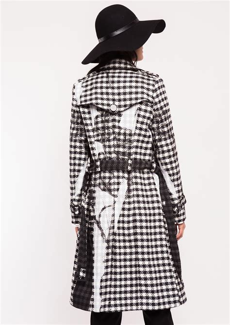 Houndstooth Raincoat