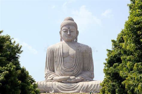 The Great Buddha Statue Bodh Gaya India Stock Image Image Of
