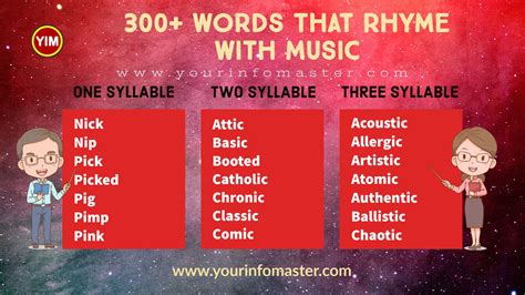 rhyming words for music archives your info master