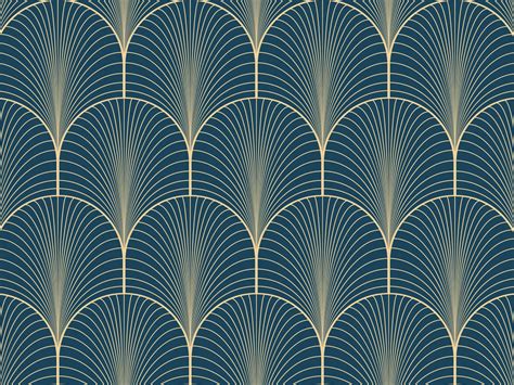 Crédence Adhésive Klimt Bleu Nuit Art Déco Motif Art Deco Papier