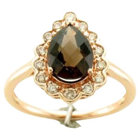 Le Vian Ring Featuring Chocolate Quartz Nude Diamonds Set In K