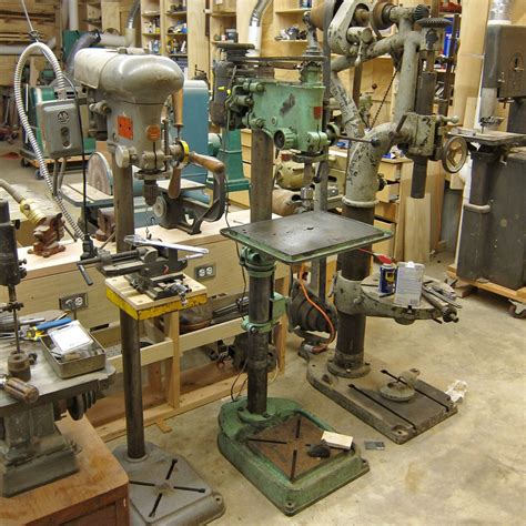 Dowel drilling machines, milling machines, and cutting machines, along with a selection of used woodworking machinery. A few more antique drill presses | Woodworking machine ...