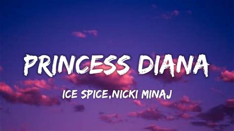 Ice Spice Nicki Minaj Princess Diana Lyrics Youtube