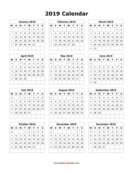Free Printable 12 Month Calendar
