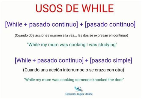 Uso De When Y While En Inglés Ejercicios Inglés Online