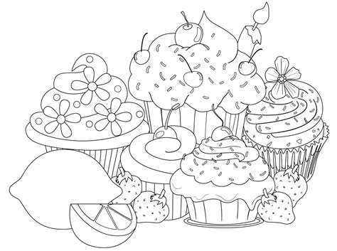 Download and print these free detailed coloring pages for free. Sweets Coloring Pages at GetColorings.com | Free printable ...