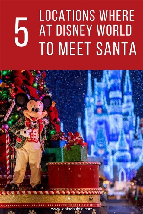 Meet Santa In Walt Disney World At Christmastime Disney World
