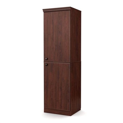 This handy cabinet will meet all your storage needs, so your entryway, office, or even basement will look more organized. South Shore Morgan Storage Cabinet in Royal Cherry - 7246973