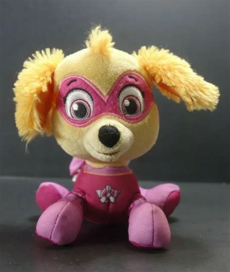 Nick Jr Paw Patrol Skye With Cape Plush 7” Pink Girl Stuffed Animal