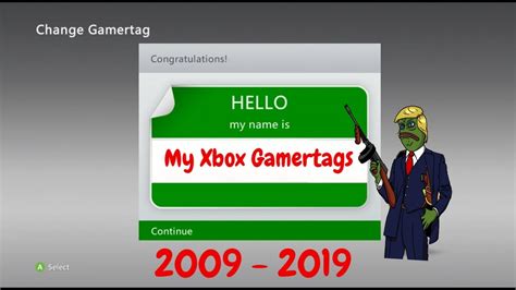My Xbox Gamertags 2009 2019 Youtube