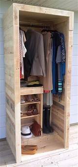 Pictures of Built In Wooden Shelves Closet