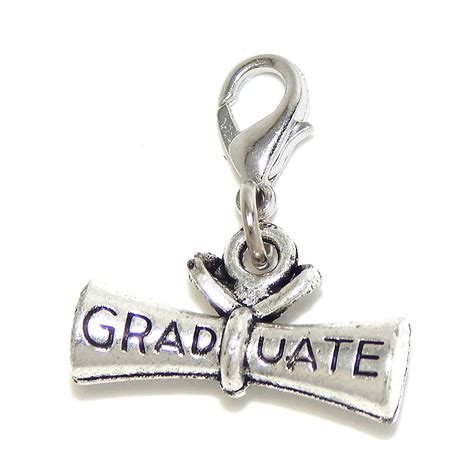 Jewelry Monster Clip On Graduate Scroll Charm Bead Charms And Charm
