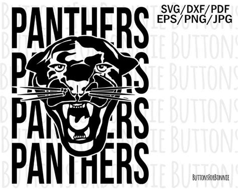 Panthers Svg Mascot Svg Football Baseball Basketball Etsy Sports