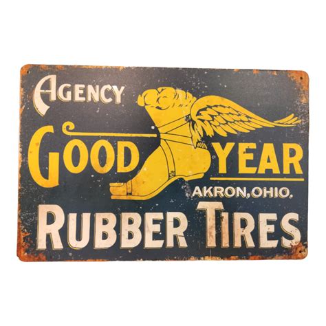 Goodyear Sign Goodyear Tires Signs Garage Car Sign Good Year Signs
