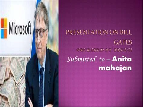 Presentation On Bill Gates