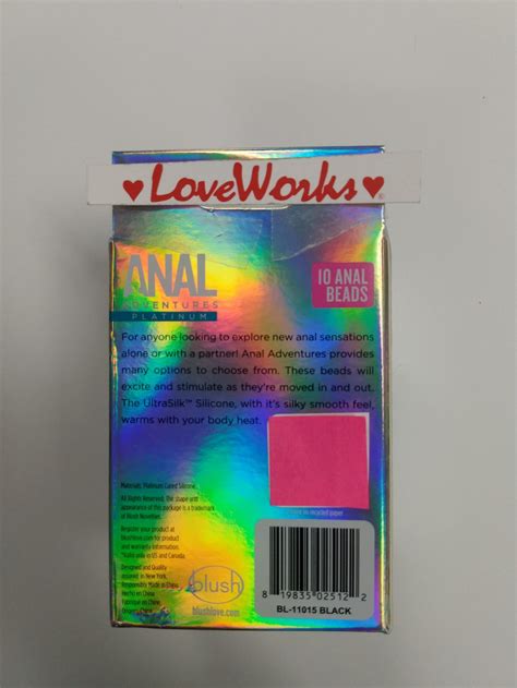 Blush Anal Adventures Plat Sili 10 Anal Beads Blk Loveworks® For Better Relationships