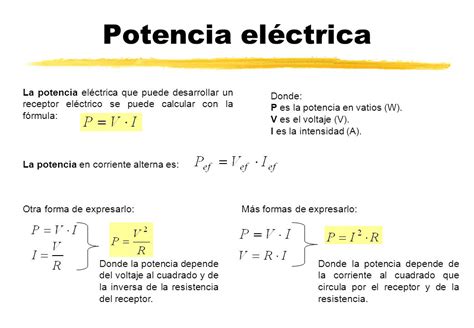 Accesorios Enredo Skalk Formula Para Calcular La Potencia Electrica