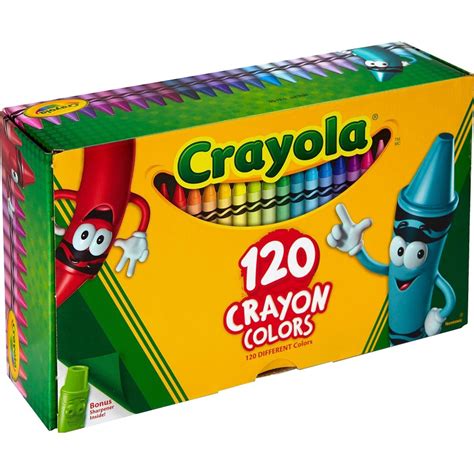 Crayola 120 Crayons Assorted 120 Box Burris Inc