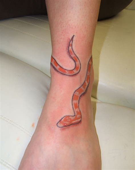 3d Snakes Tattoo On Foot Tattoos Photo Gallery