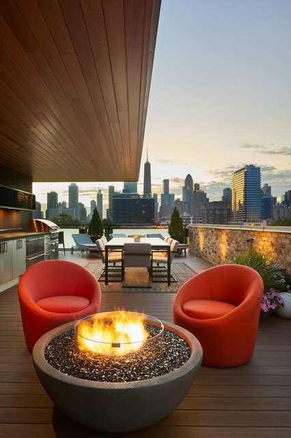 Chicago Rooftop Contemporary Deck Chicago By Timbertech Houzz Au