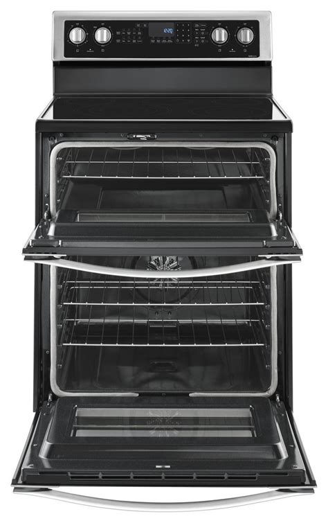 Whirlpool Stainless Electric Double Oven Range Wge745c0fs