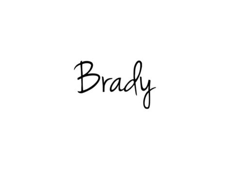 The Name Brady Names Brady Math