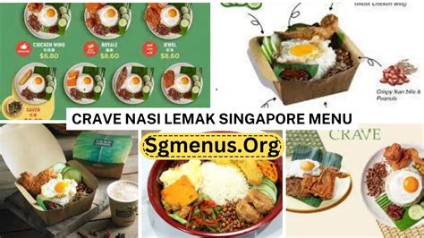 Crave Nasi Lemak Singapore Menu And Current Prices 2024