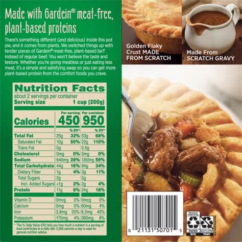 Marie Callenders Plant Based Gardein Bef Meatless Pot Pie Frozen