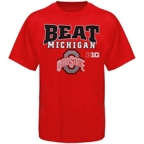Ohio State Buckeyes Beat Michigan Rivalry T Shirt Scarlet