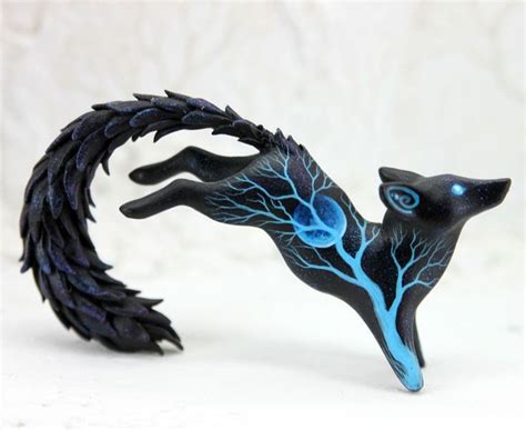 Fantasy Polymer Clay Animal Figurine Sculpture Dragon