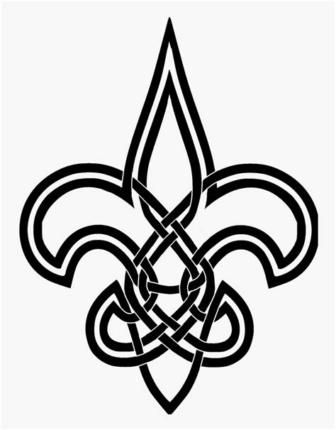 Saints Fleur De Lis Stencil New Orleans Saints Iphone Hd Png
