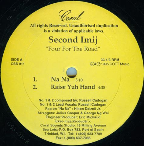 Second Imij Four For The Road Releases Discogs