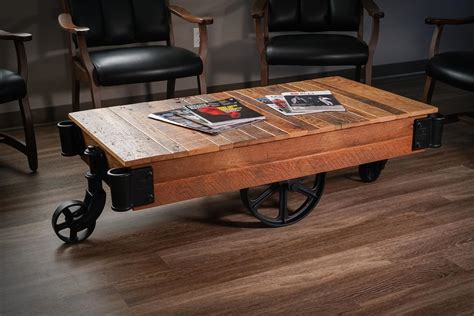 Jambusaria vintage factory coffee table. Factory Cart Coffee Table from DutchCrafters Amish Furniture