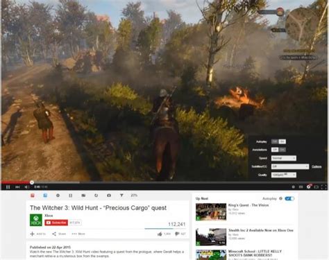 Microsoft Uses 60fps Footage Of The Witcher 3 On Pc As Xbox One Promo