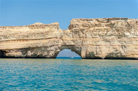 Rocky Coastal The Arabian Sea Oman Stock Image Image Of Lonely